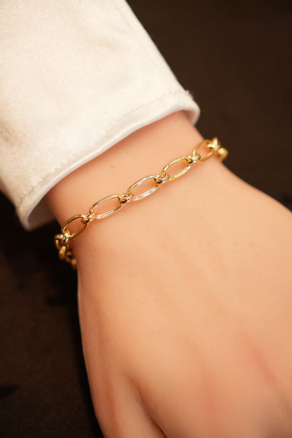 18K Gold Link Bracelet