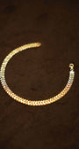 18K Gold Flat Designer Bracelet