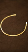 18K Gold Flat Designer Bracelet
