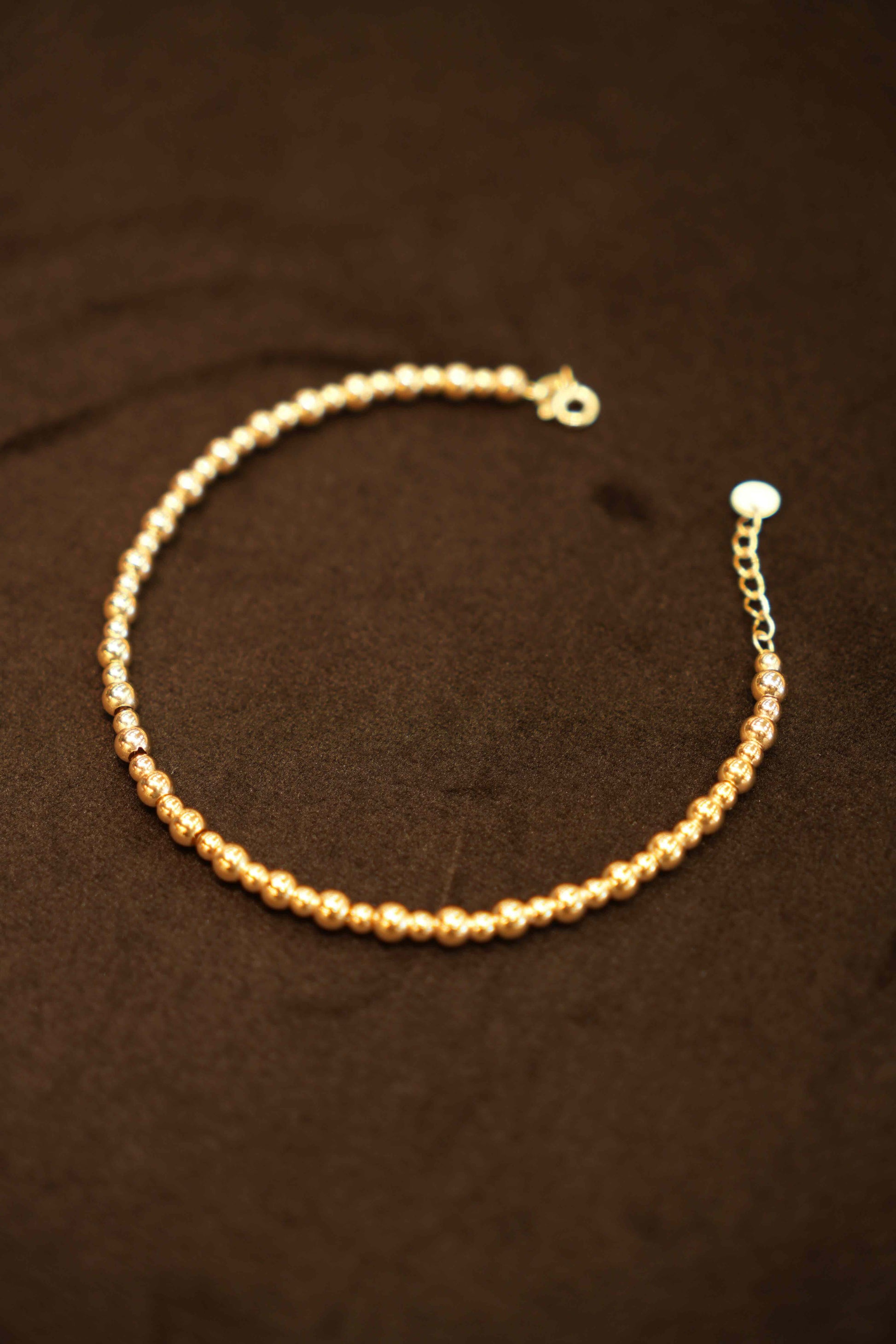 18K Gold Ball Chain Bracelet