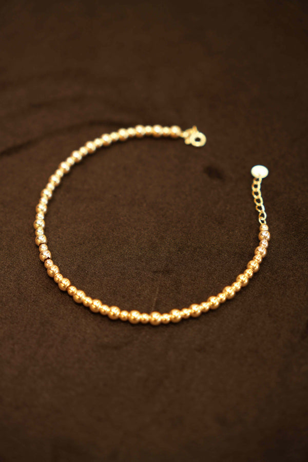 18K Gold Ball Chain Bracelet