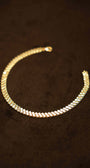 18K Gold Flat Chain Bracelet