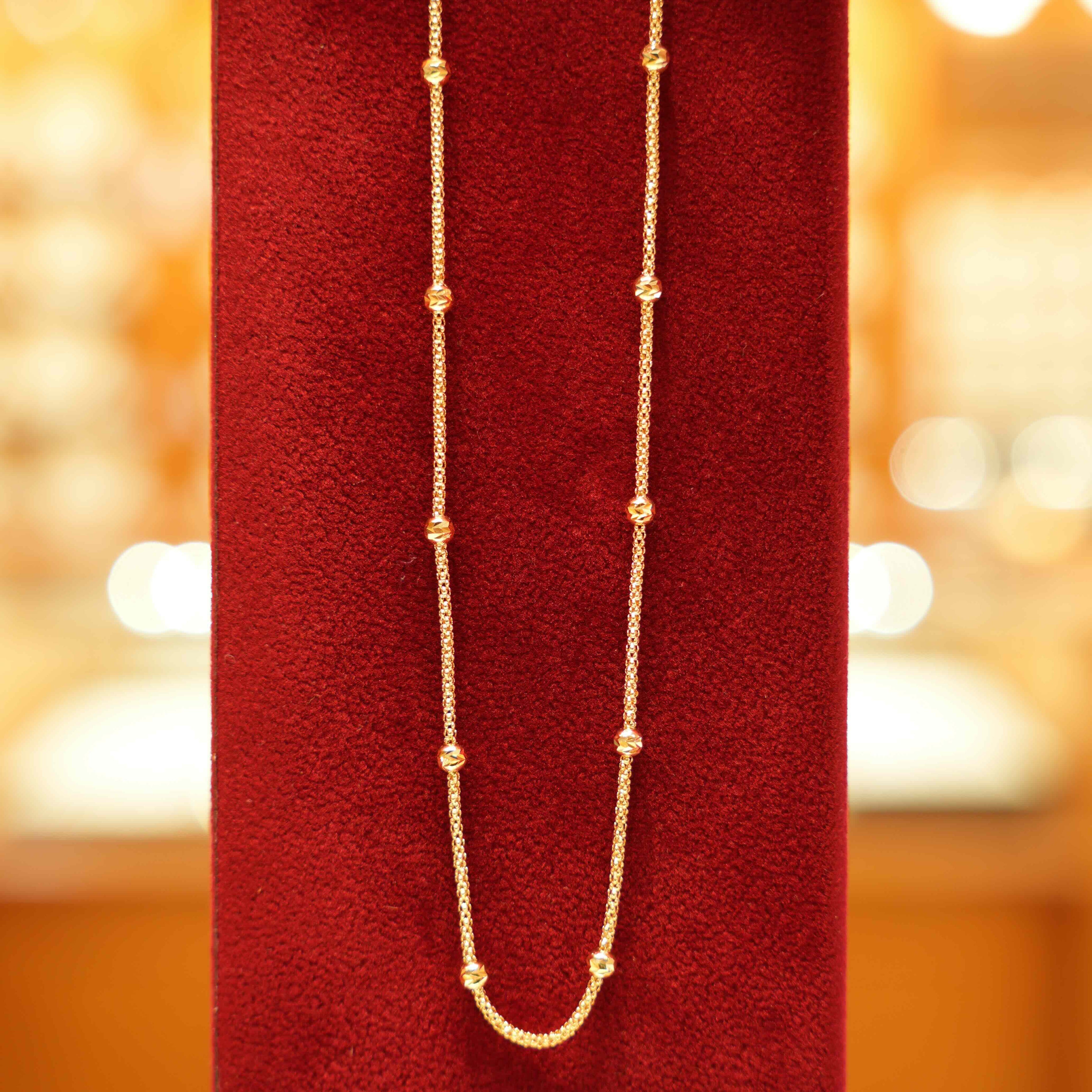 18K Gold Designer Chain (18 Inches)