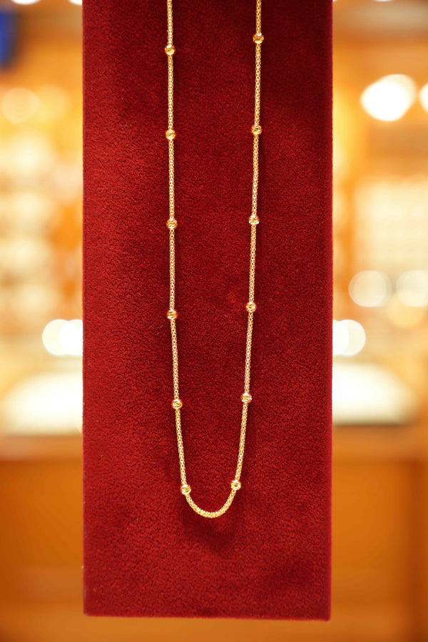 18K Gold Designer Chain (18 Inches)