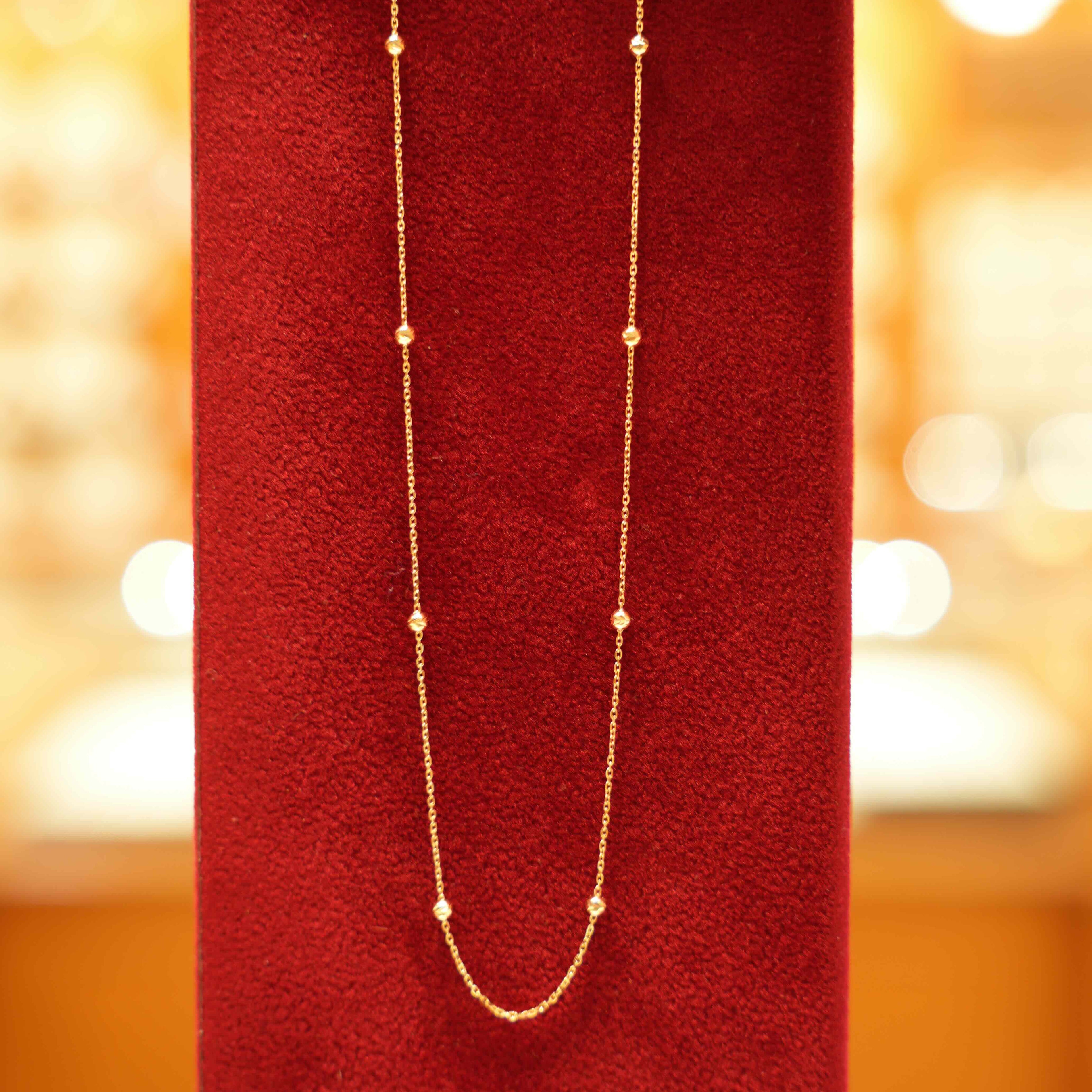 18K Gold Designer Chain (18 Inches)
