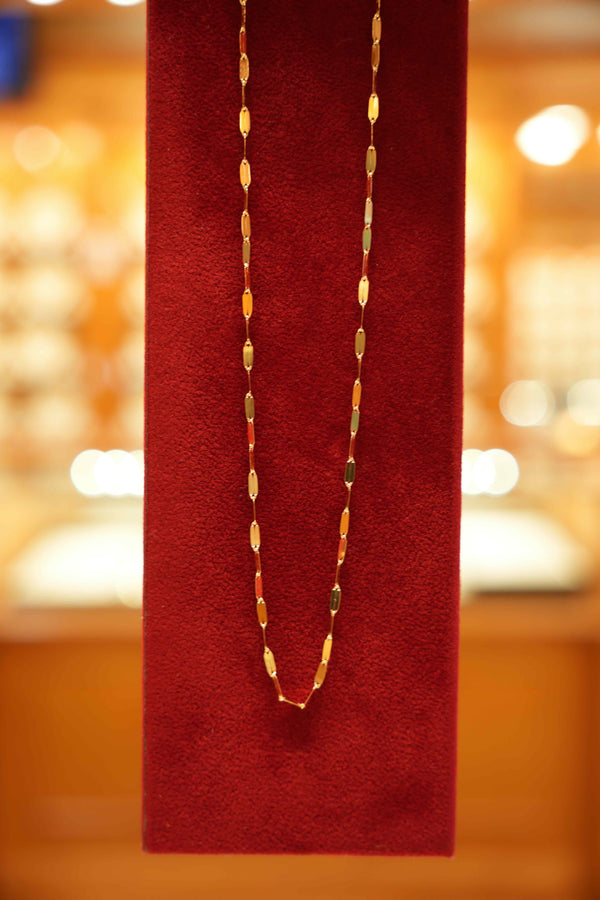 18K Gold Designer Chain (18 Inches)