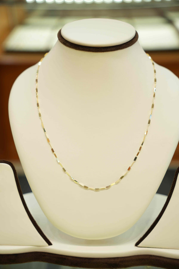 18K Gold Designer Chain (18 Inches)