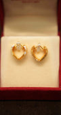 22K Gold Designer Hoop Earrings