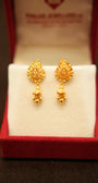 22K Gold Designer Hanging Earrings