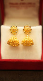 22K Gold Designer Jhumka Earrings