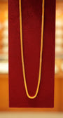 22K Gold Designer Men's Square Chain (20 Inches)