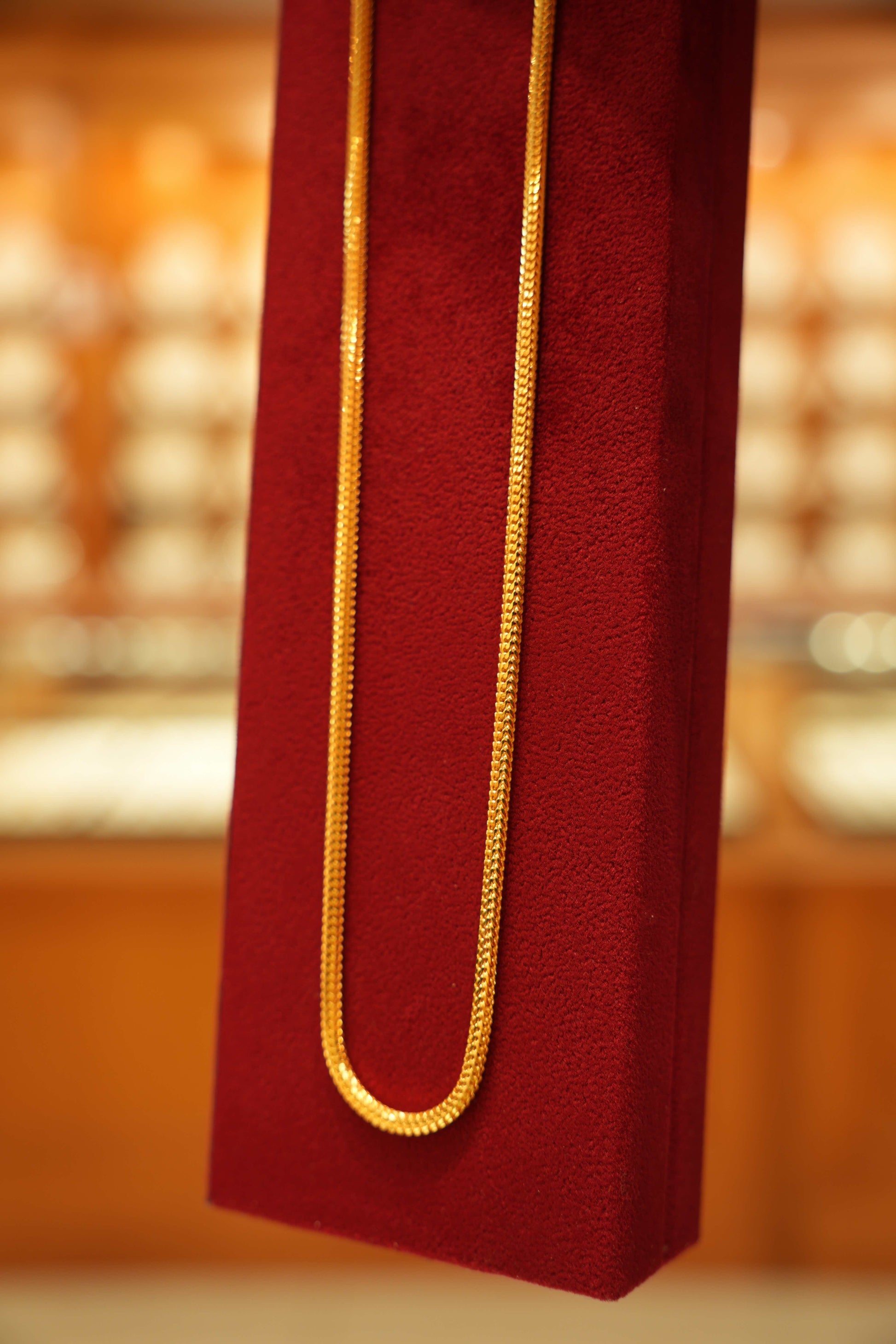 22K Gold Designer Men's Round Chain (20 Inches)