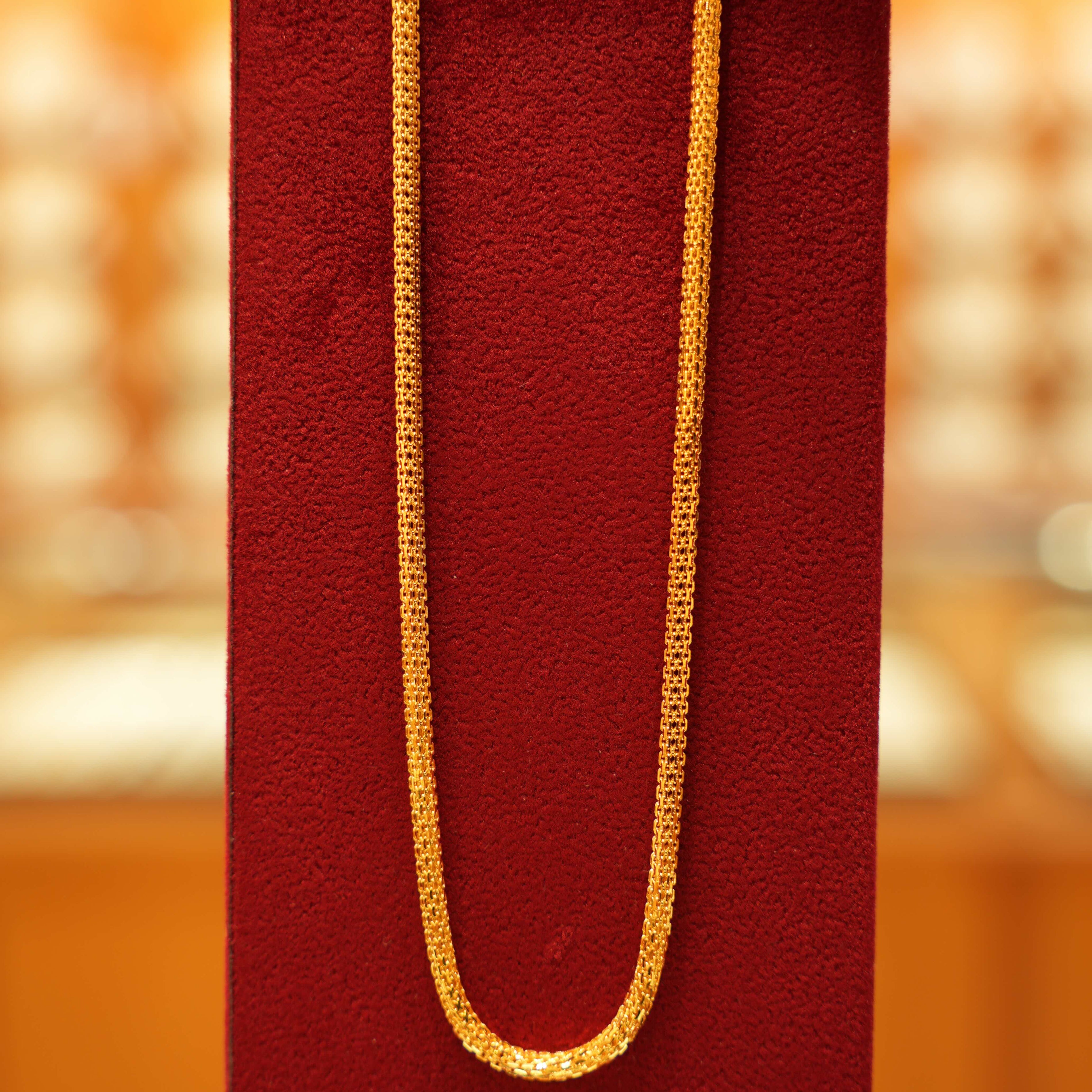 22K Gold Designer Men's Chain (20 Inches)