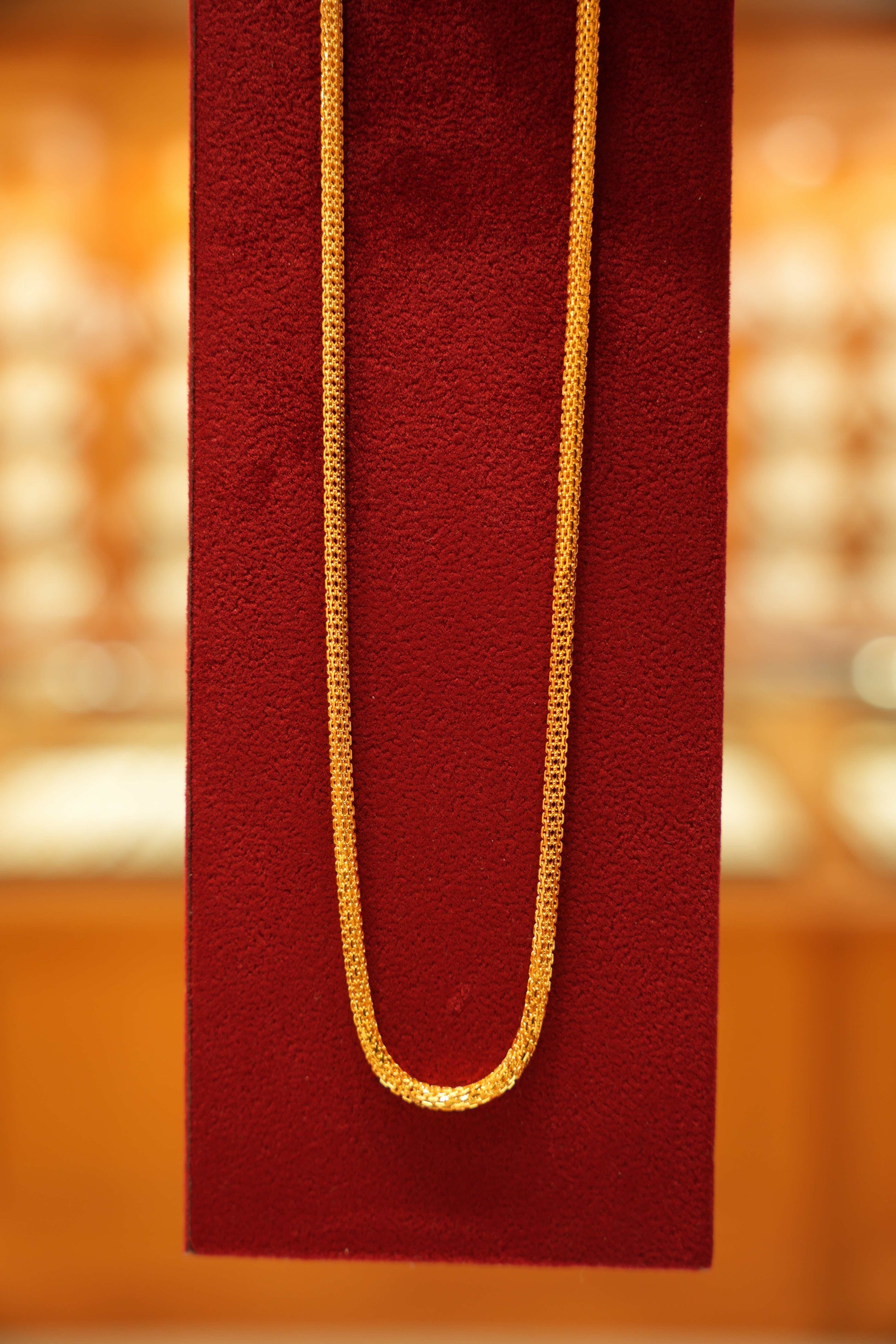 22K Gold Designer Men's Chain (20 Inches)