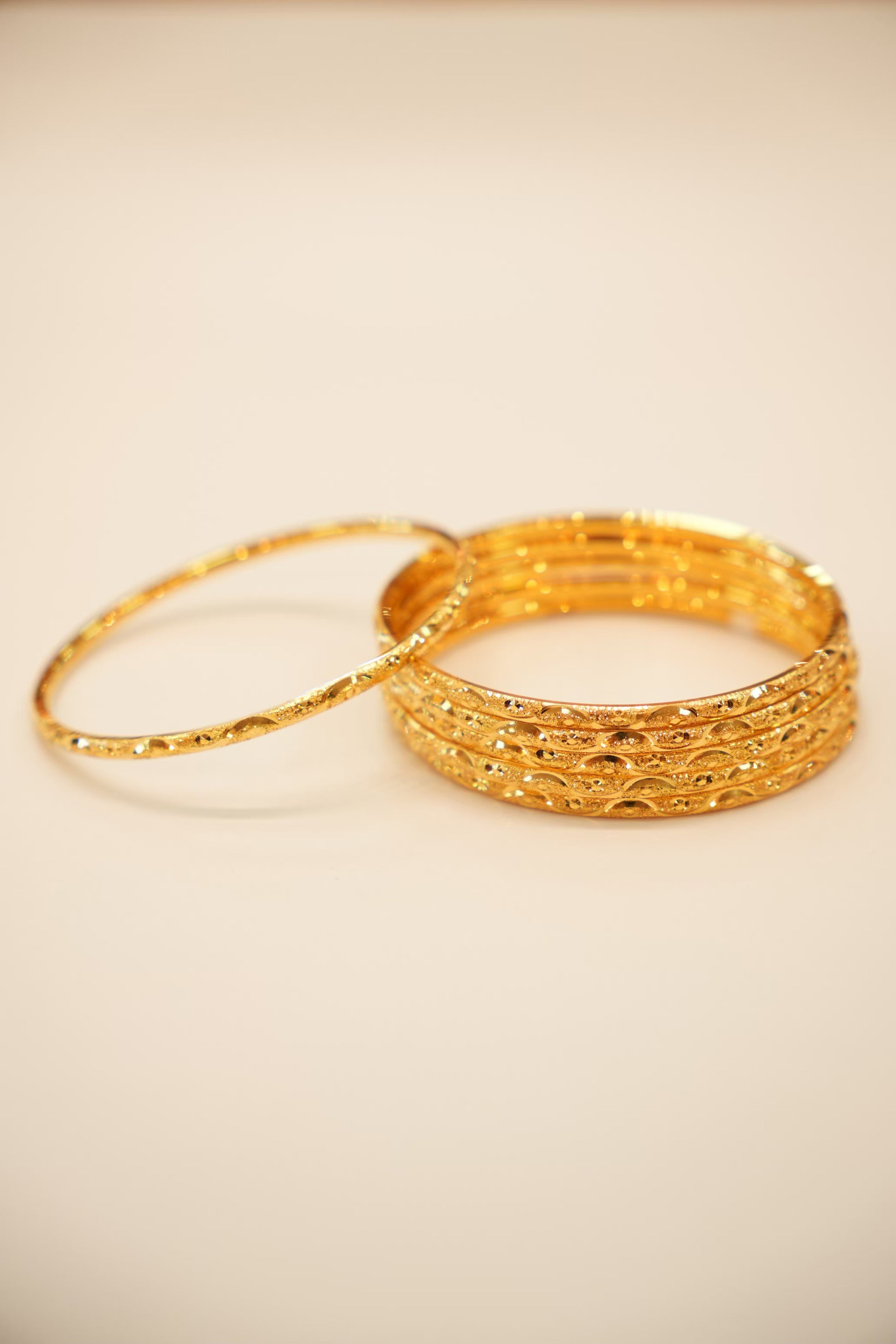22K Gold Designer Ladies Bangles Set