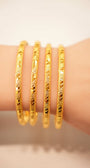 22K Gold Designer Bangle Set