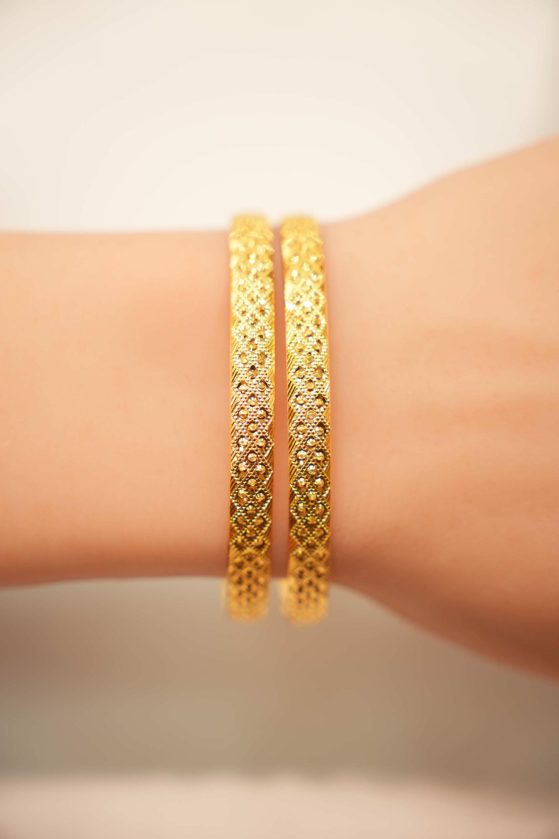 22K Gold Designer Bangles