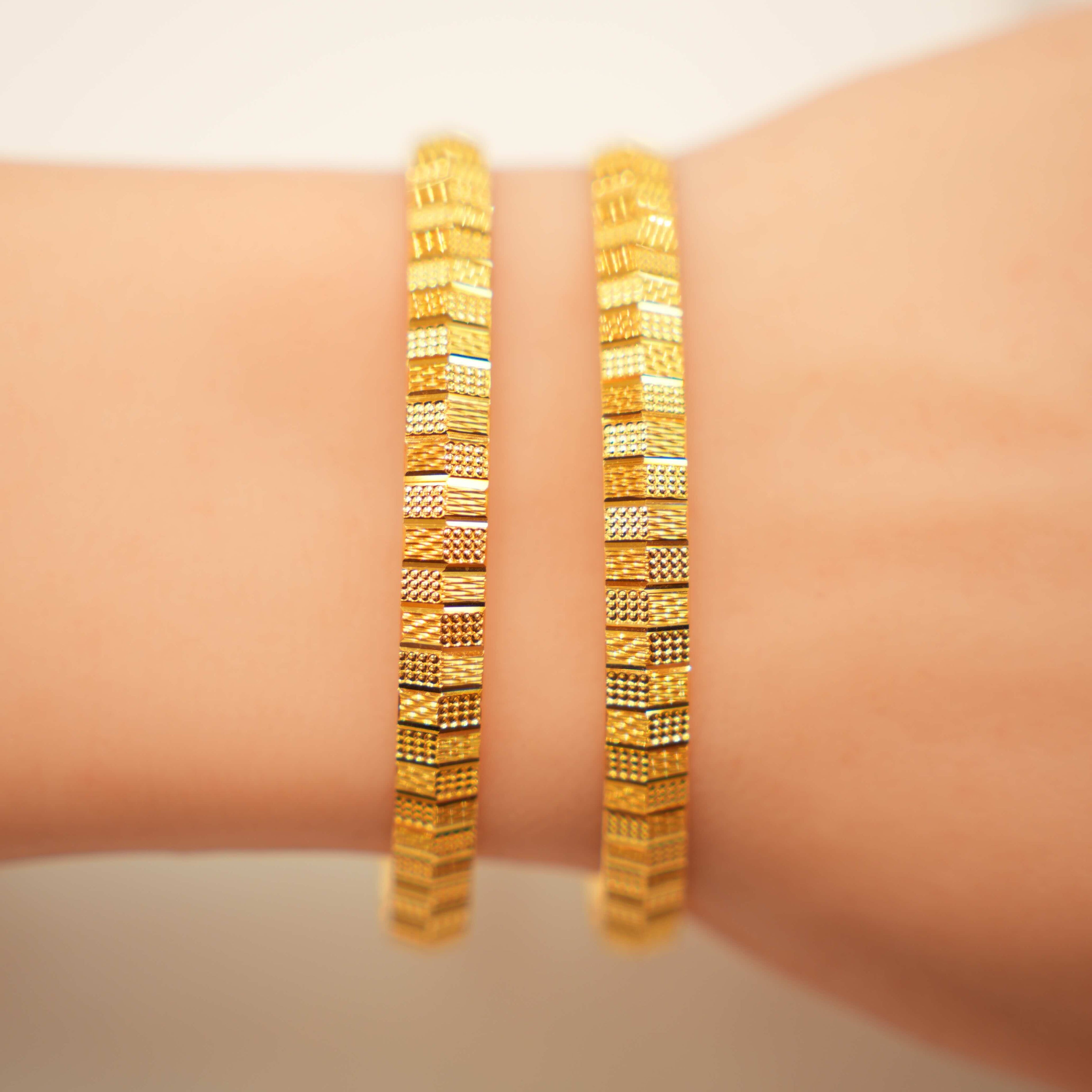 22K Gold Designer Ladies Bangles