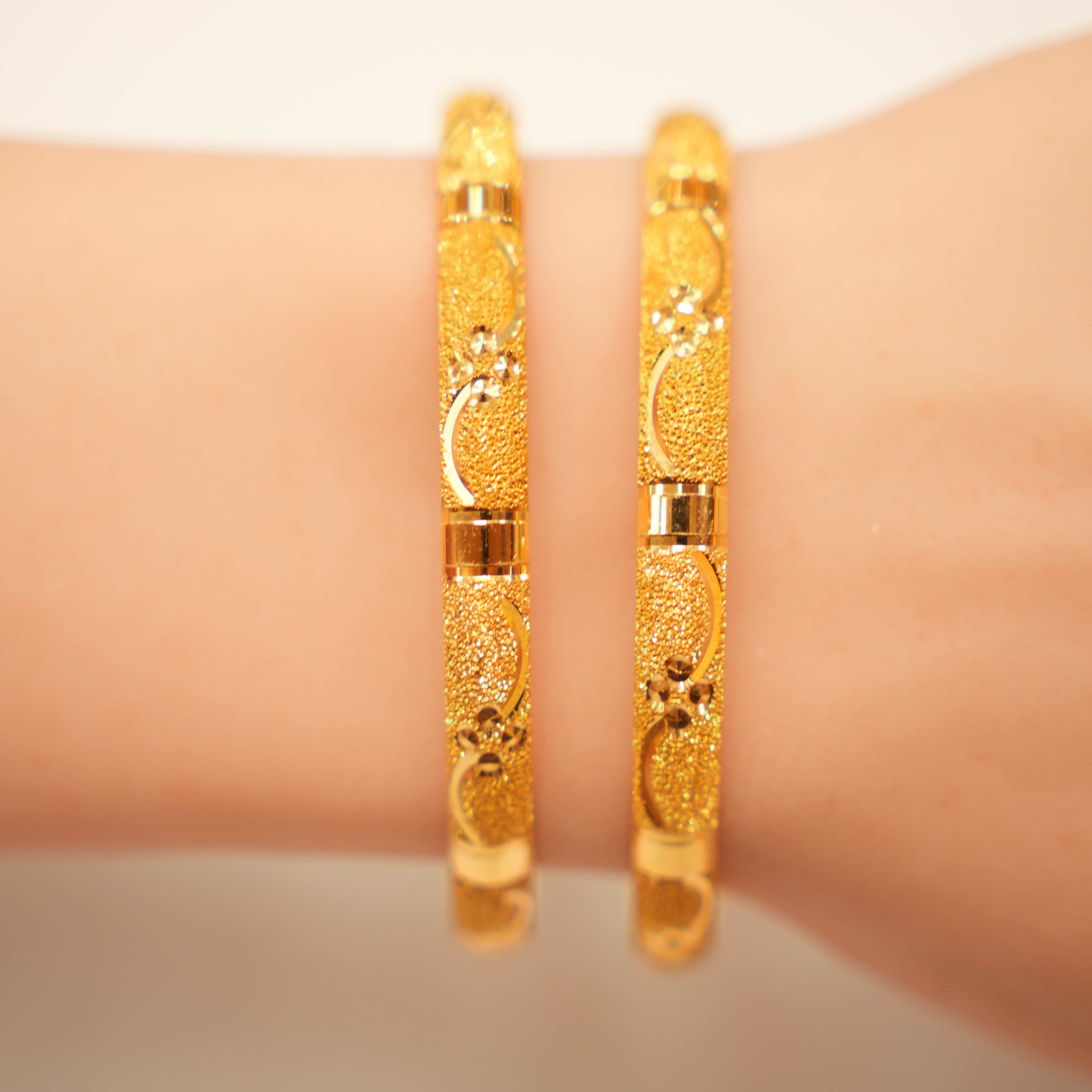 22K Gold Designer Ladies Bangles