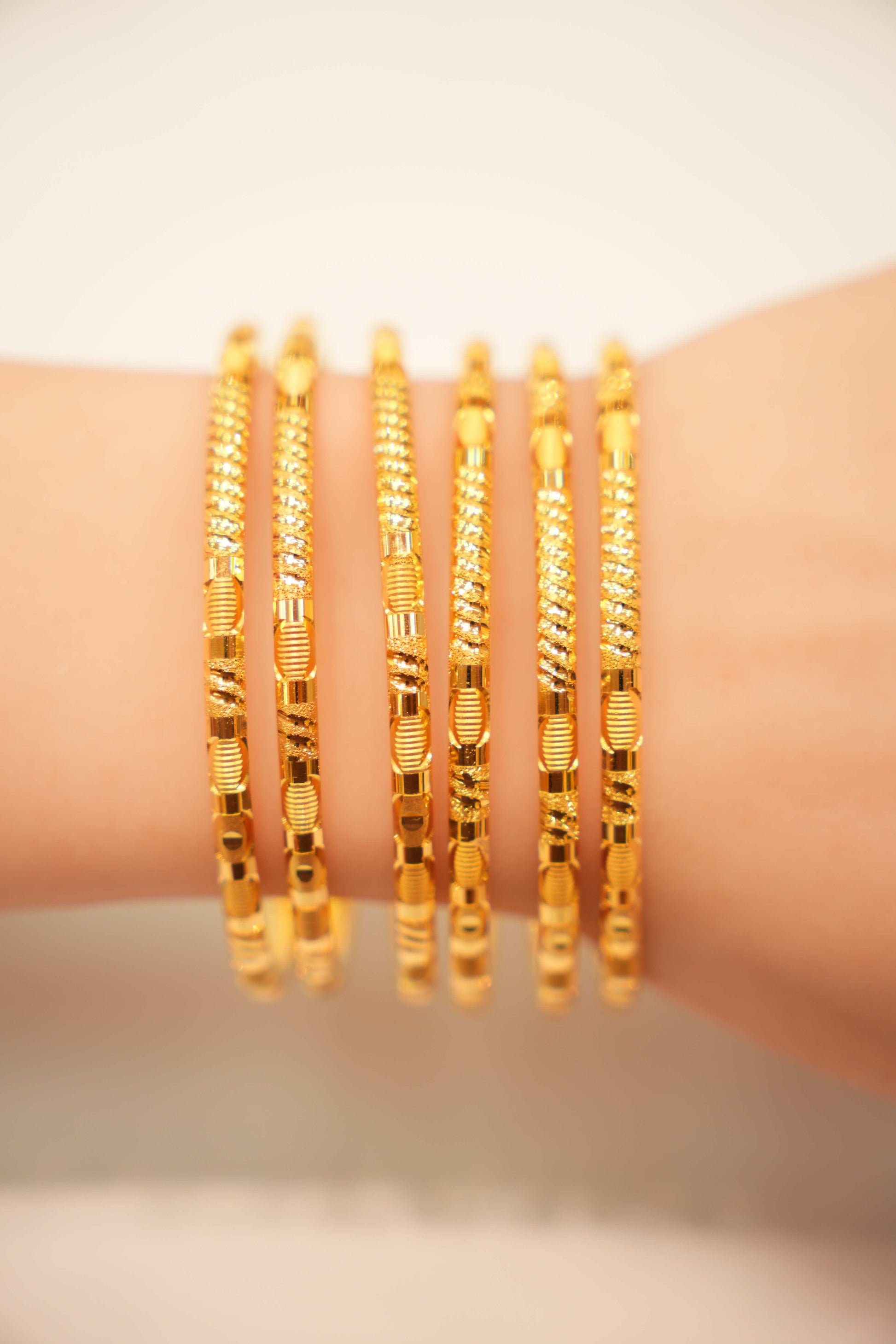 22K Gold Designer Ladies Bangle Set