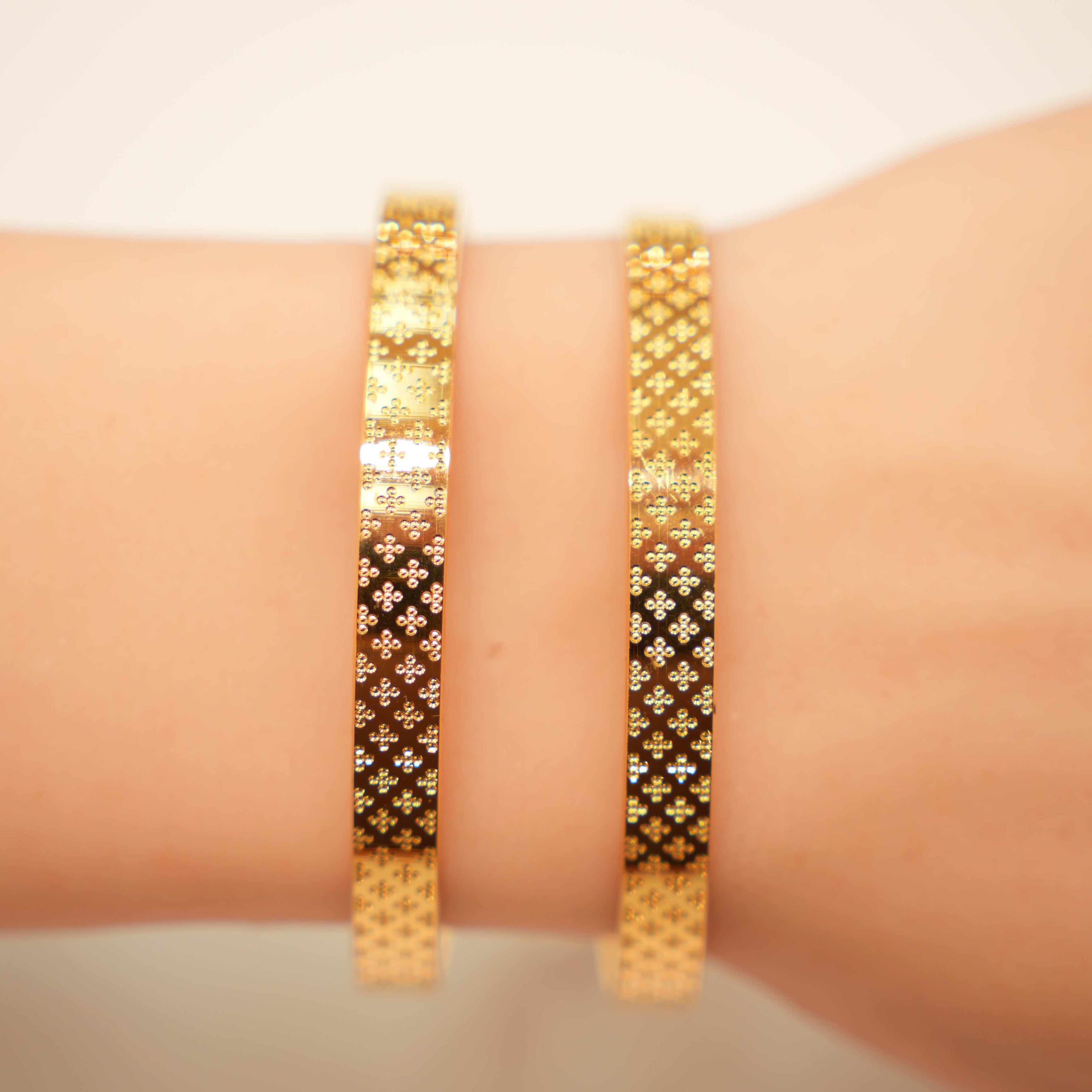 22K Gold Designer Bangles