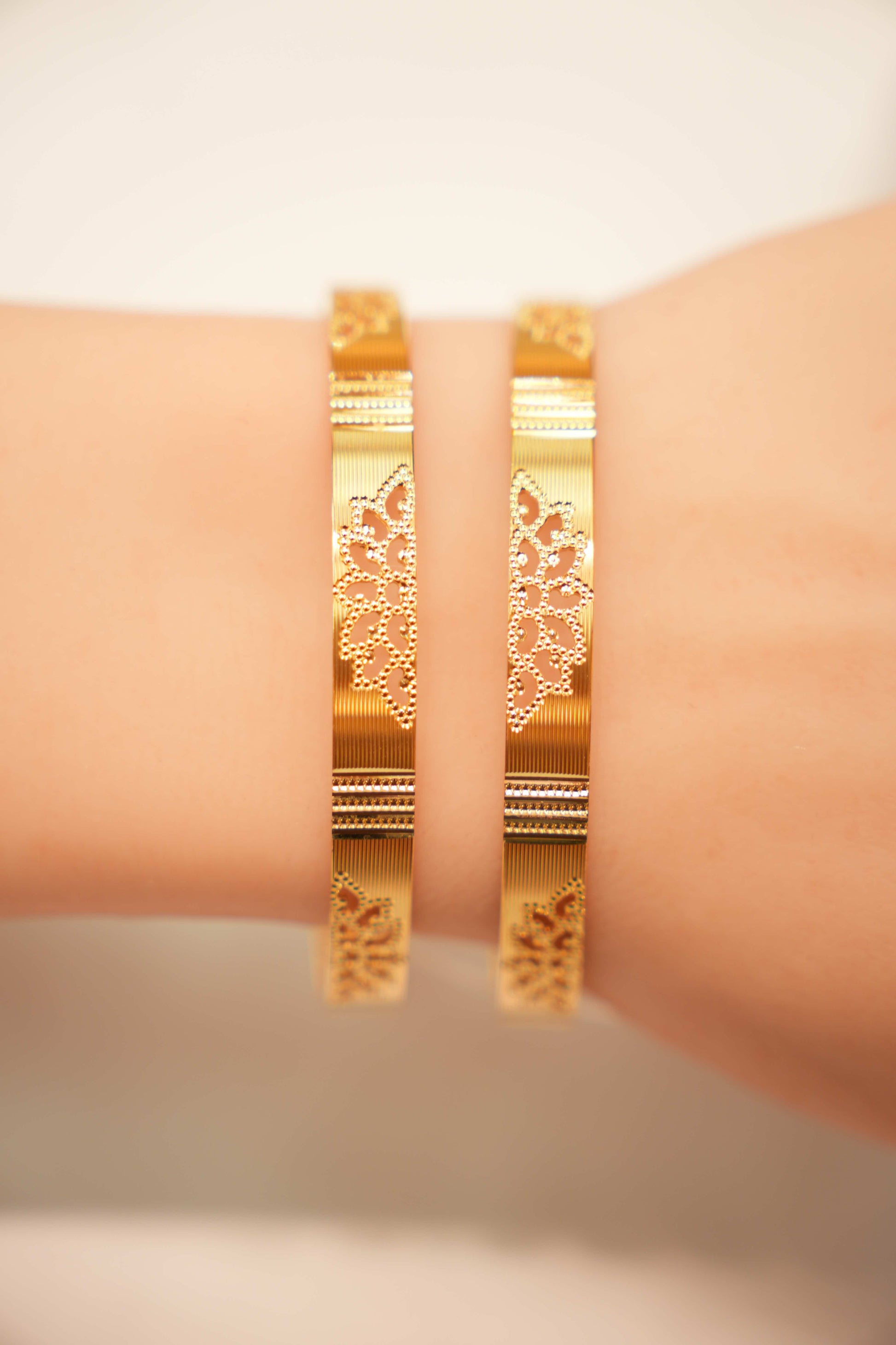 22K Gold Designer Ladies Bangles