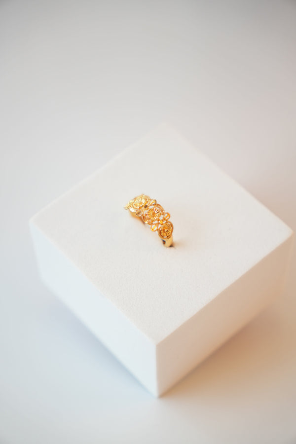 22K Gold Designer Traditional Ladies Ring