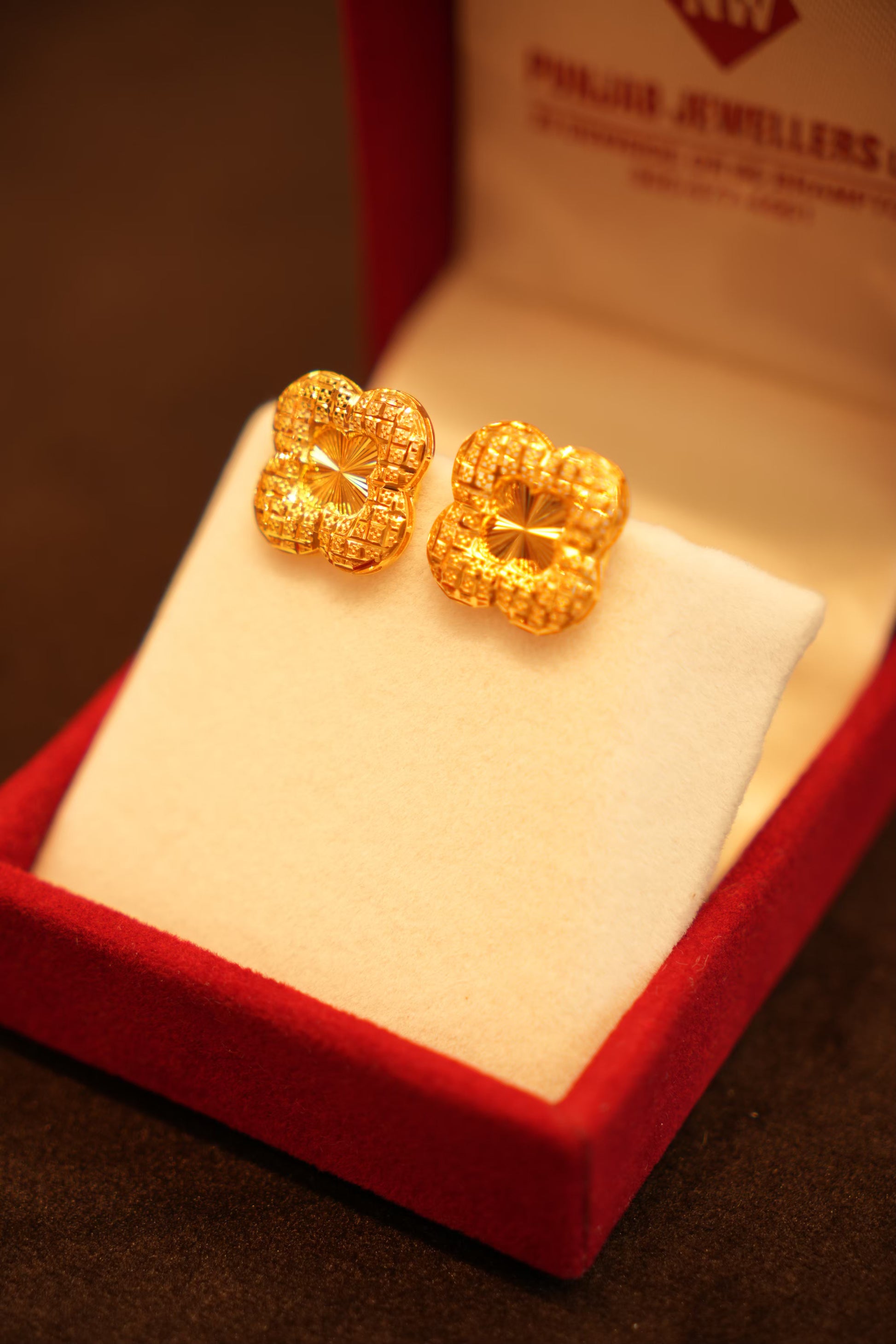 22K Gold Designer Ladies Earrings