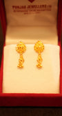 22K Gold Designer Hanging Earrings