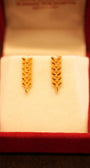 22K Gold Designer Dangling Earrings
