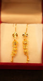 22K Gold Designer Hanging Earrings