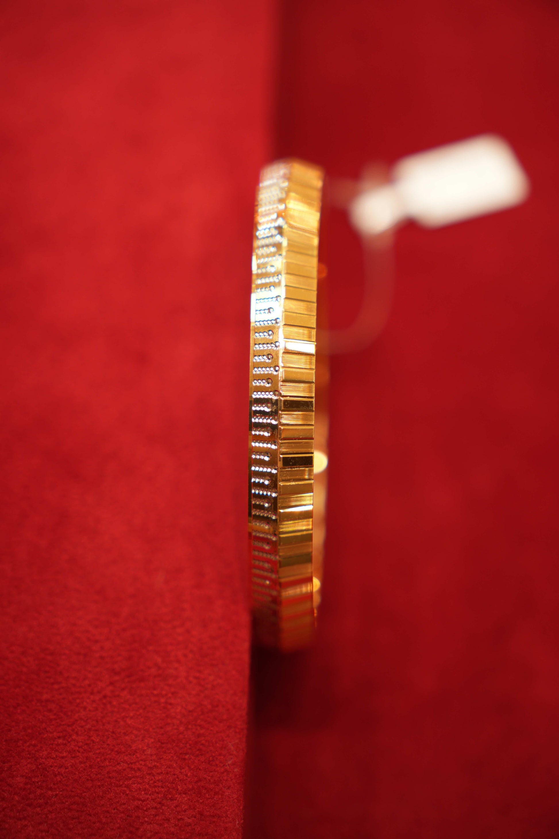 22K Gold Designer Fluted Men's Kara
