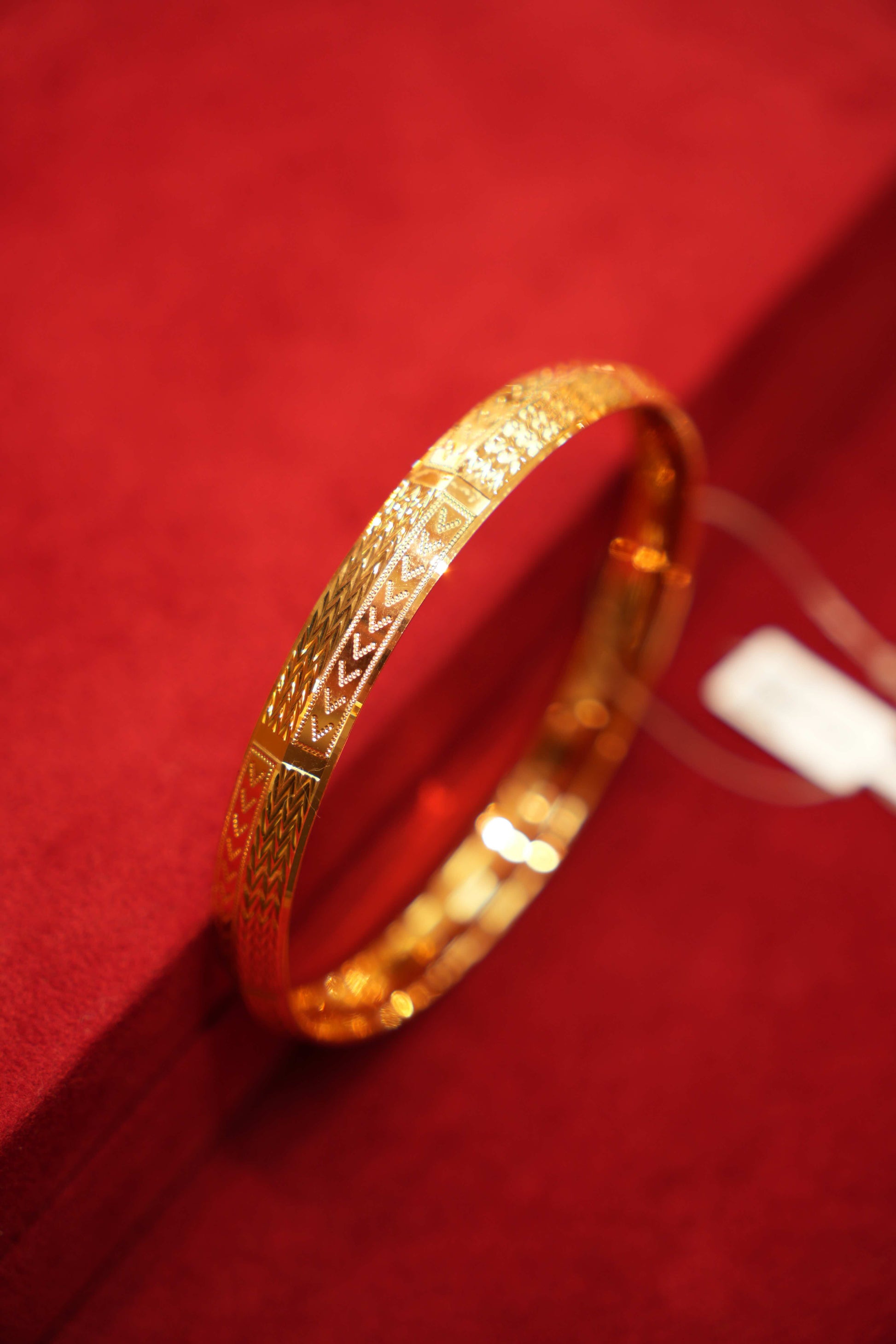 22K Gold Designer Sikhi Men's Kara