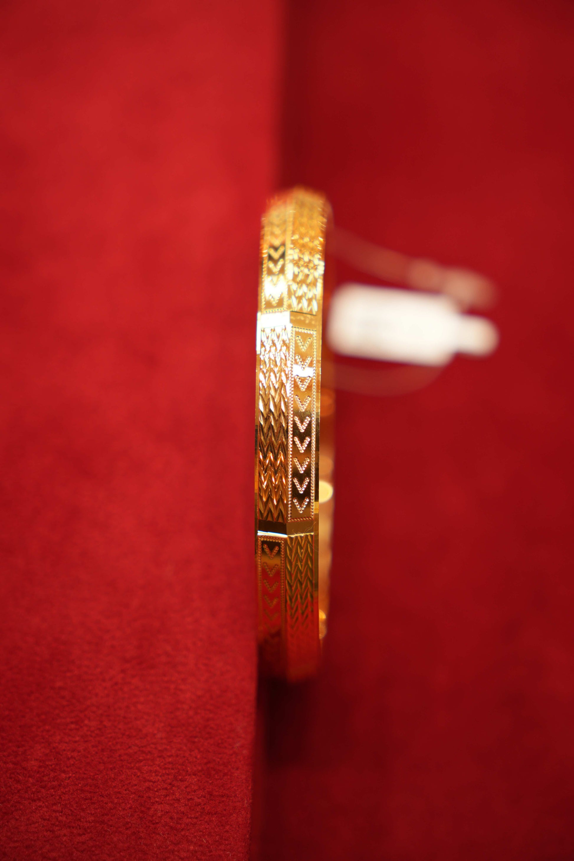 22K Gold Designer Sikhi Men's Kara