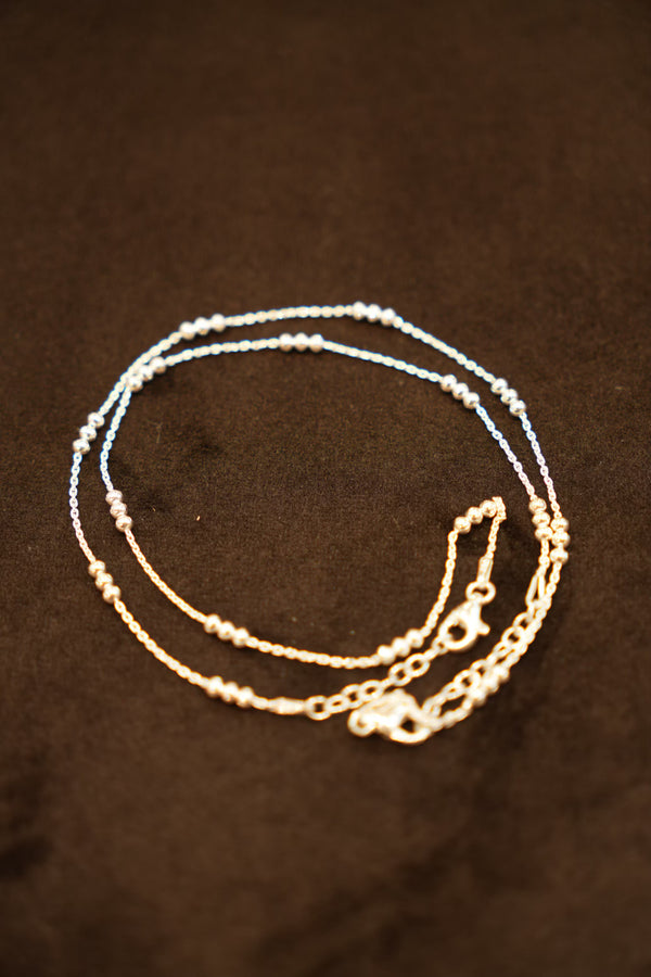 925 Silver Designer Bead Anklets