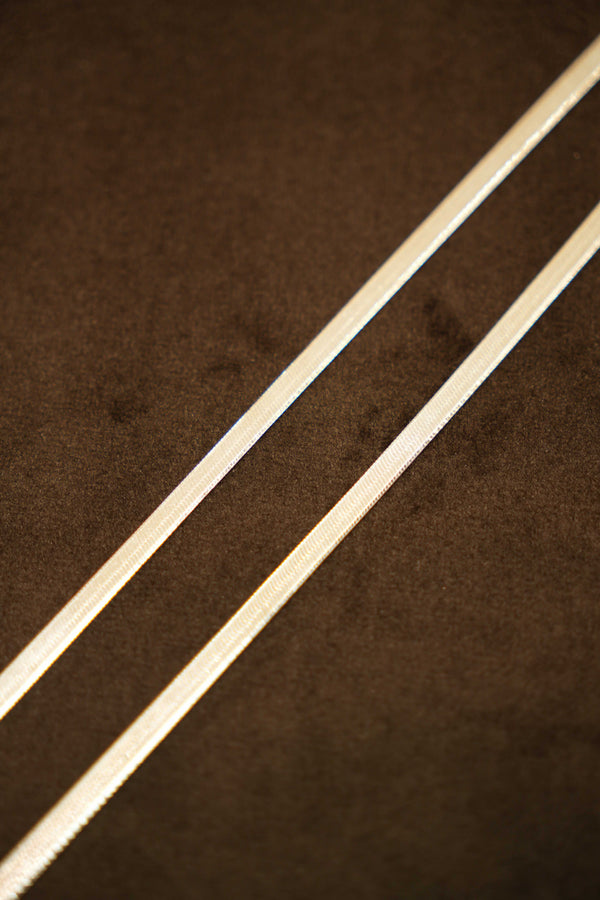 925 Silver Designer Flat Snake Anklets