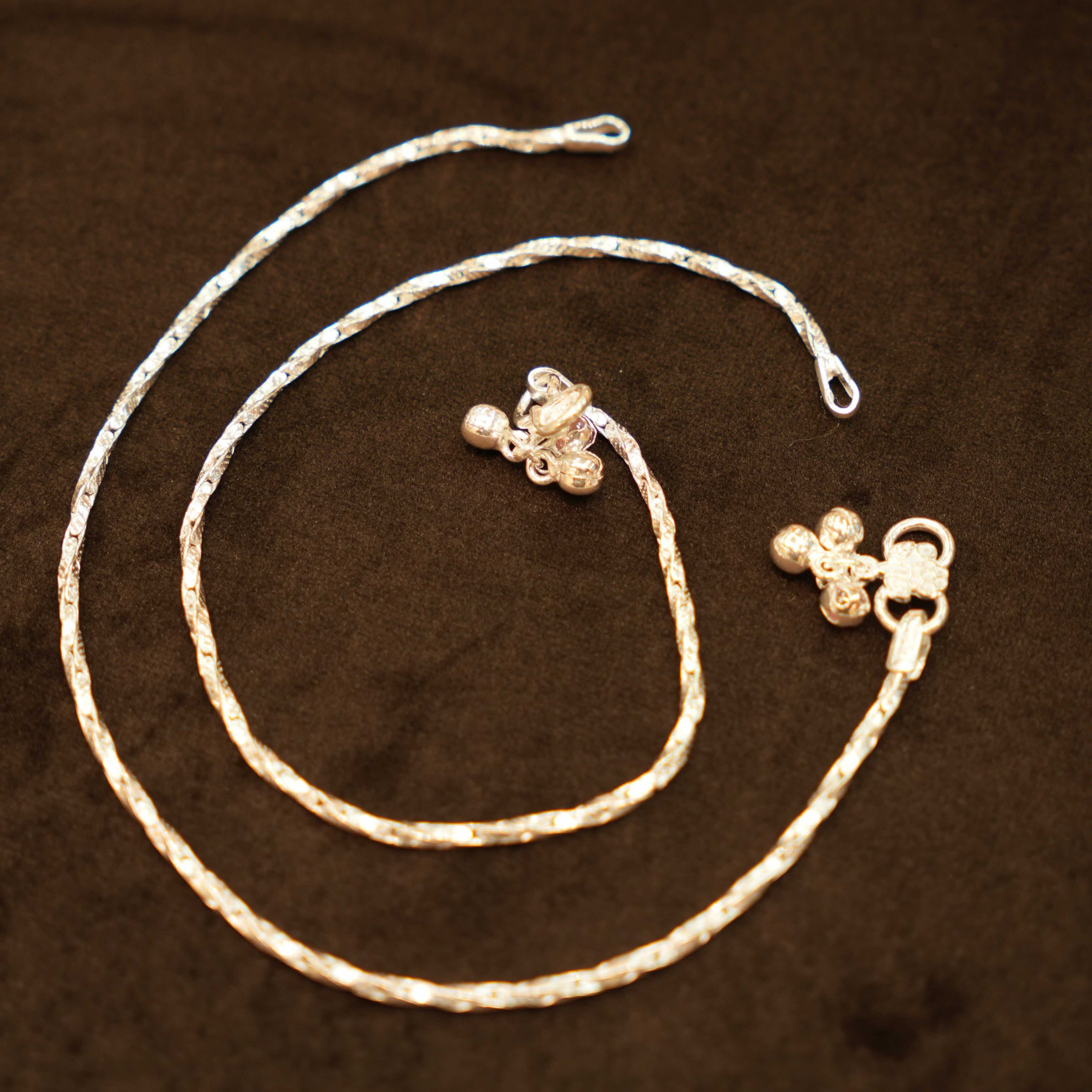 925 Silver Designer Rope Ladies Anklets