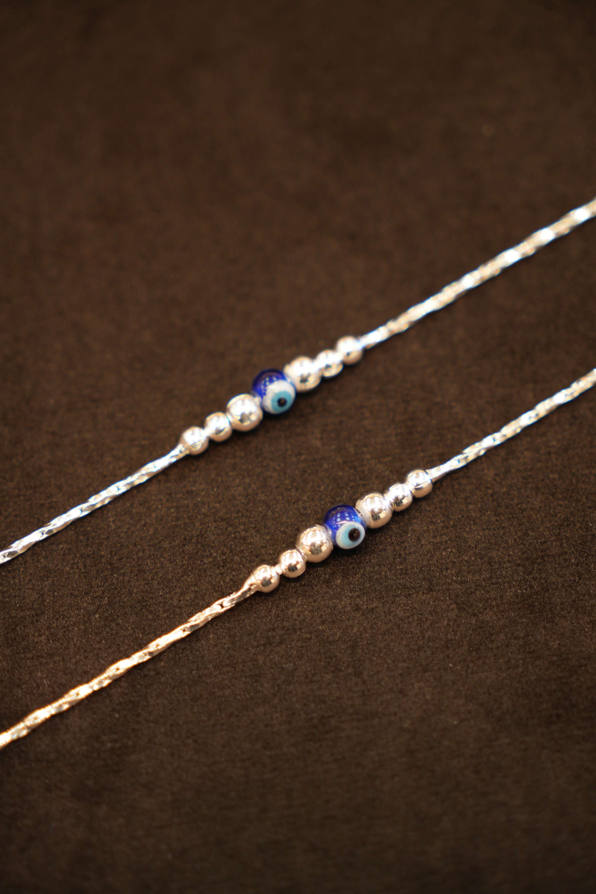 925 Silver Designer Evil-Eye Anklets