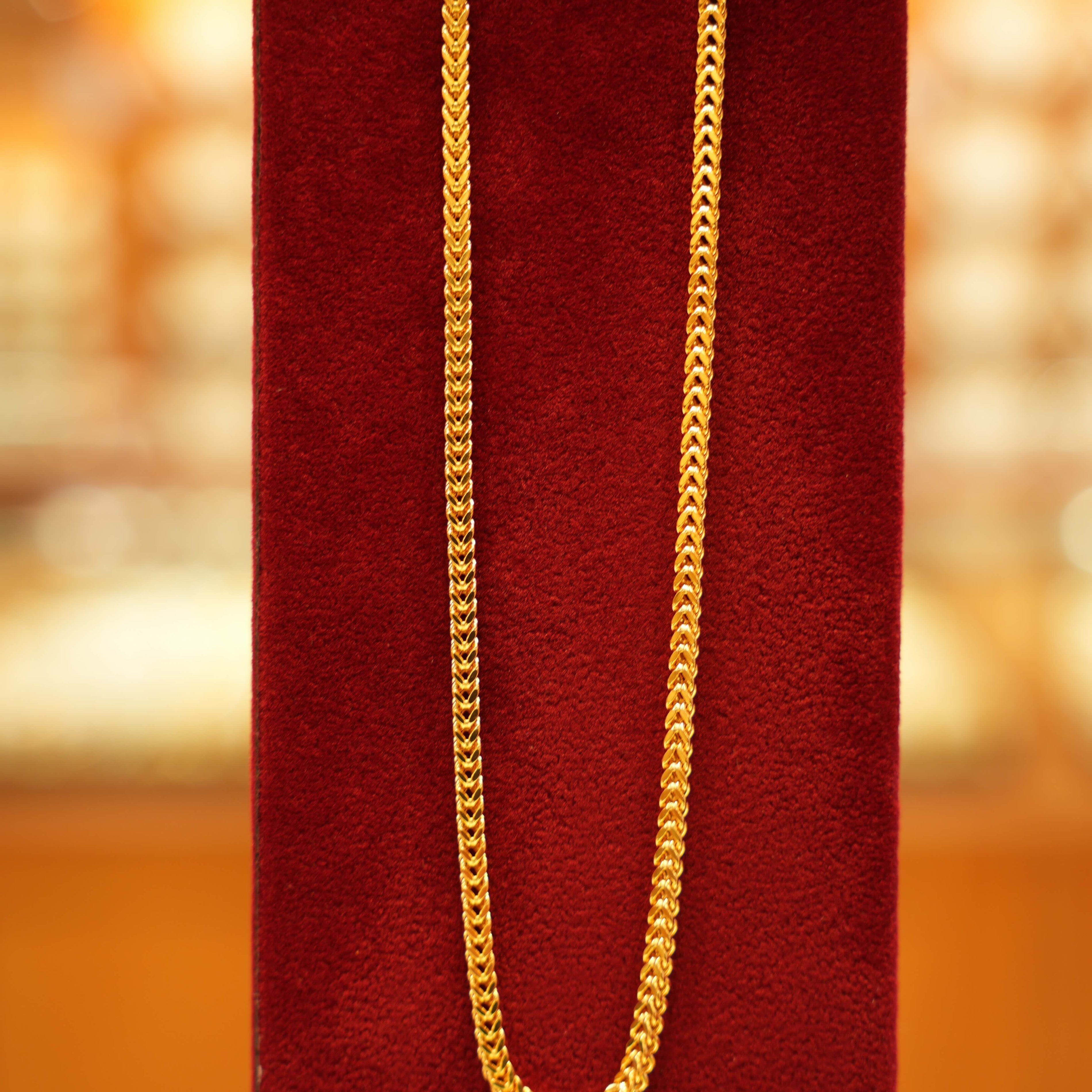22K Gold Chic Men's Chain (20 Inches)