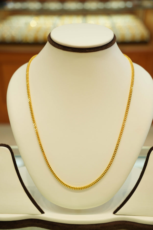 22K Gold Chic Men's Chain (20 Inches)