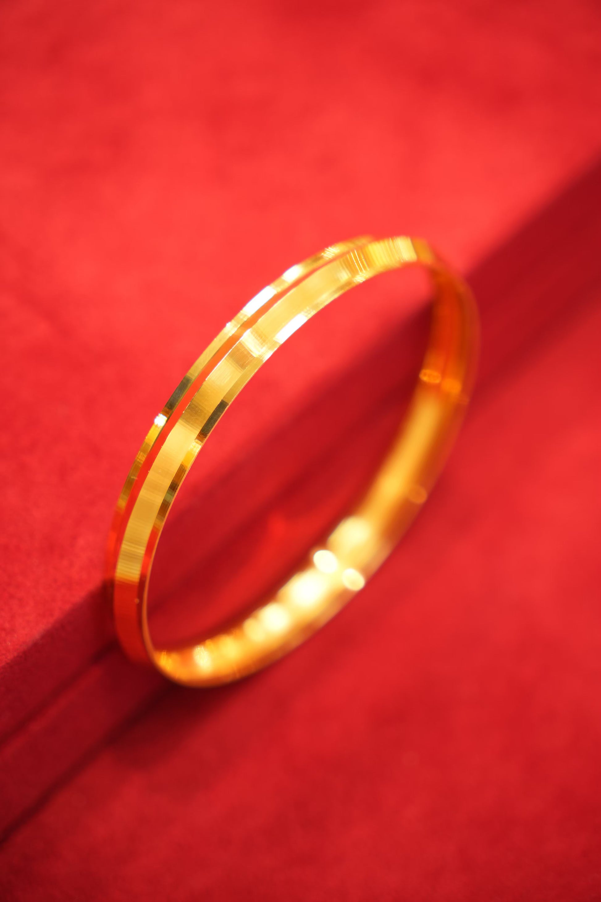22K Gold Designer Sikhi Men's Kara