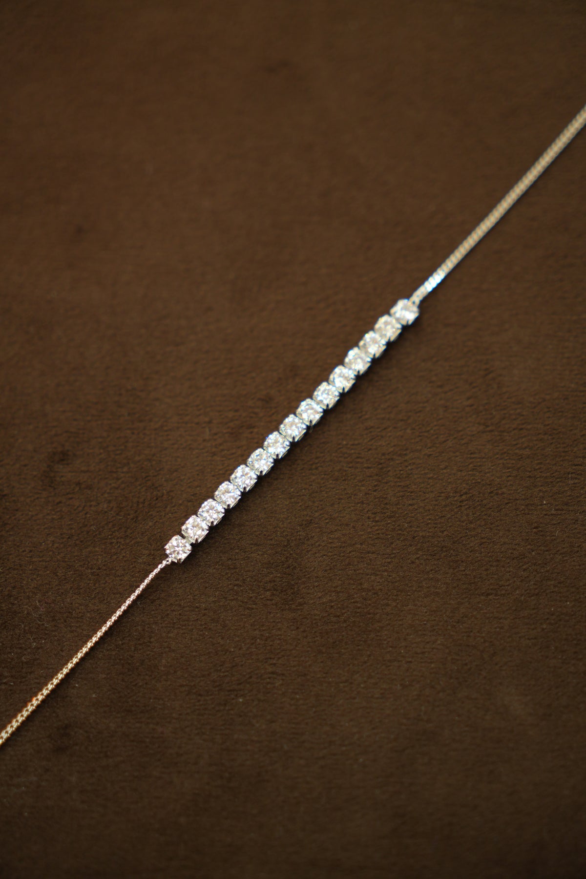 925 Silver Designer Ladies Tennis Chain Style Bracelet