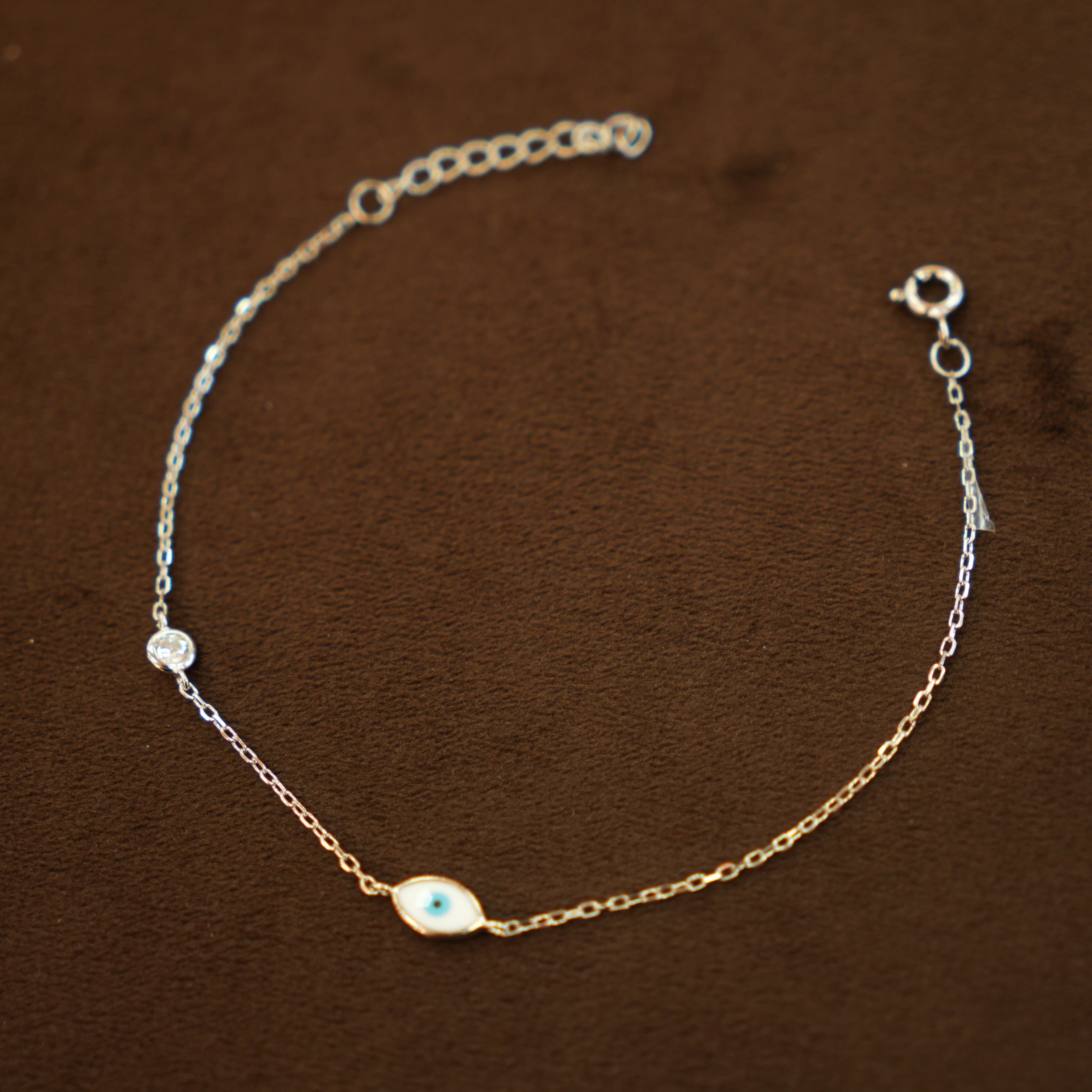925 Silver Designer Ladies Evil Eye Bracelet