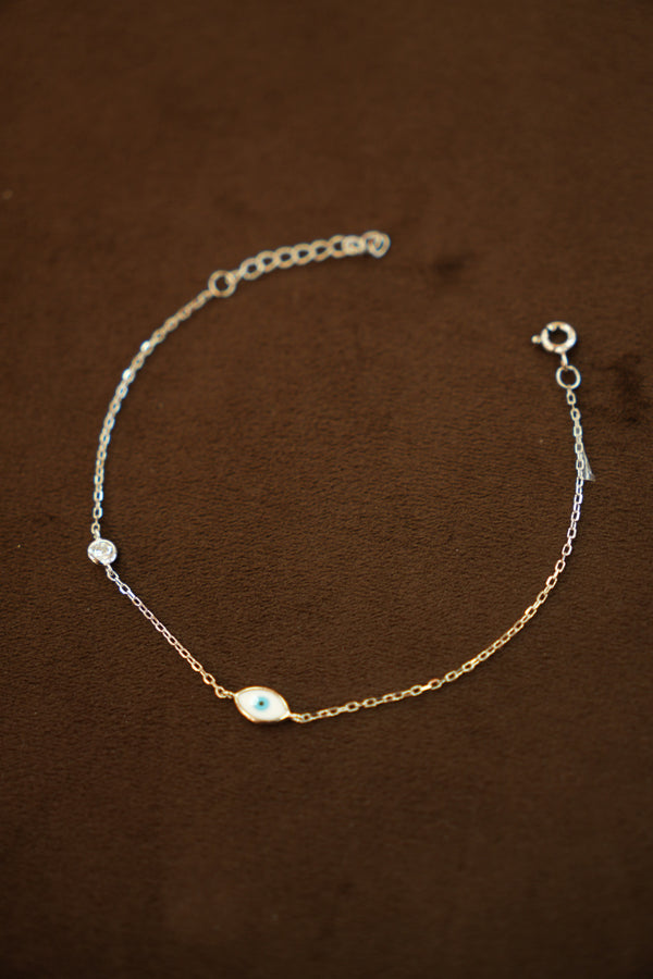 925 Silver Designer Ladies Evil Eye Bracelet