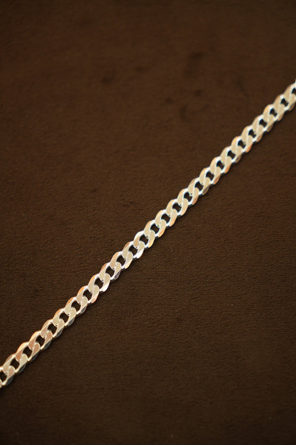 925 Silver Designer Men's Cuban Link Bracelet (6 mm)