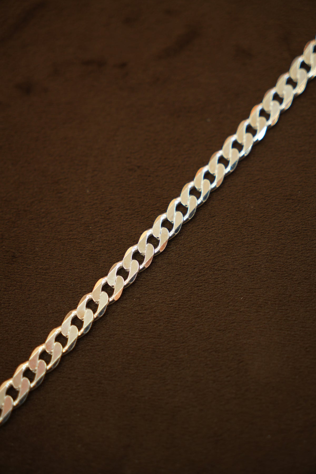 925 Silver Designer Men's Cuban Link Bracelet (7 mm)
