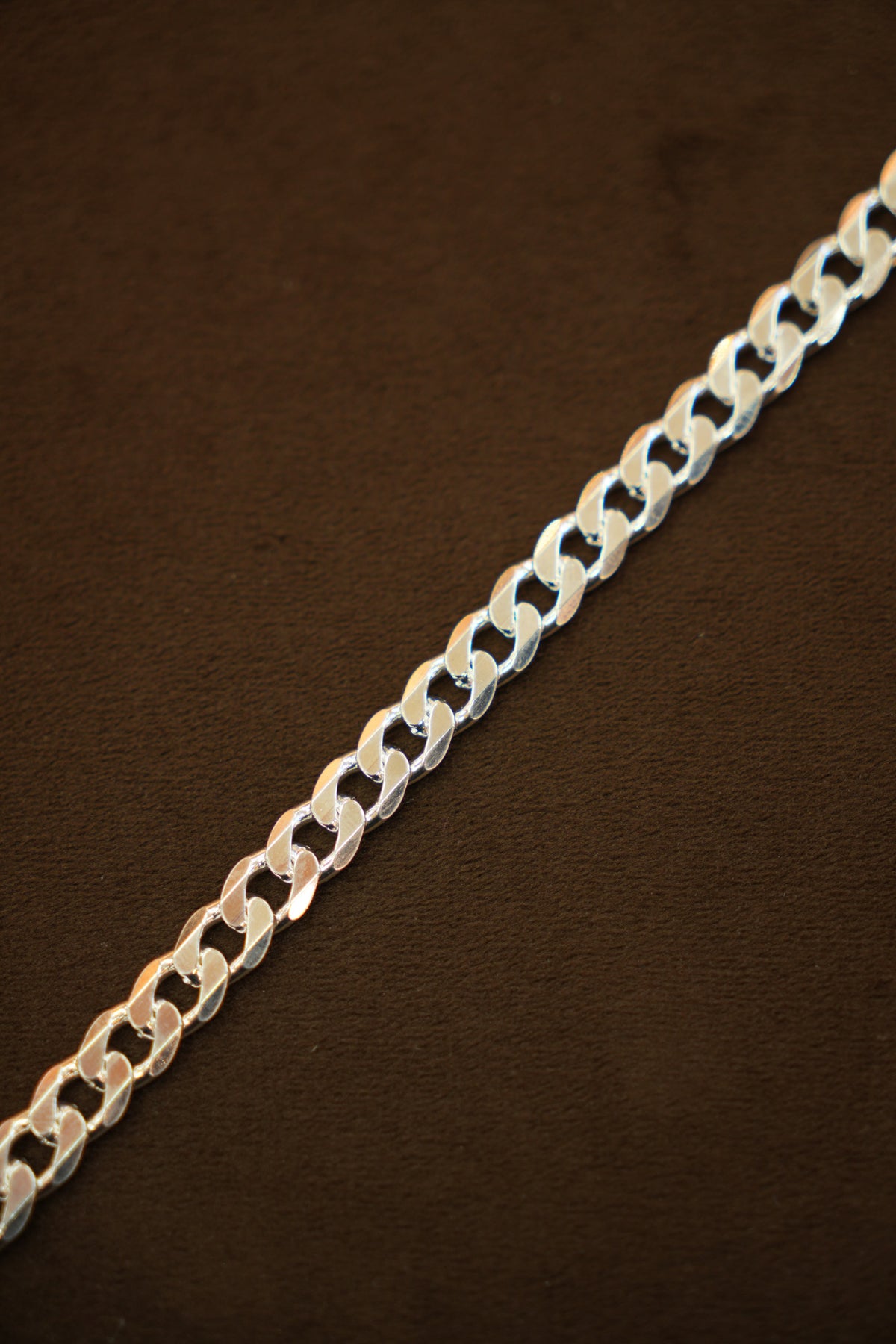 925 Silver Designer Men's Cuban Link Bracelet (8 mm)