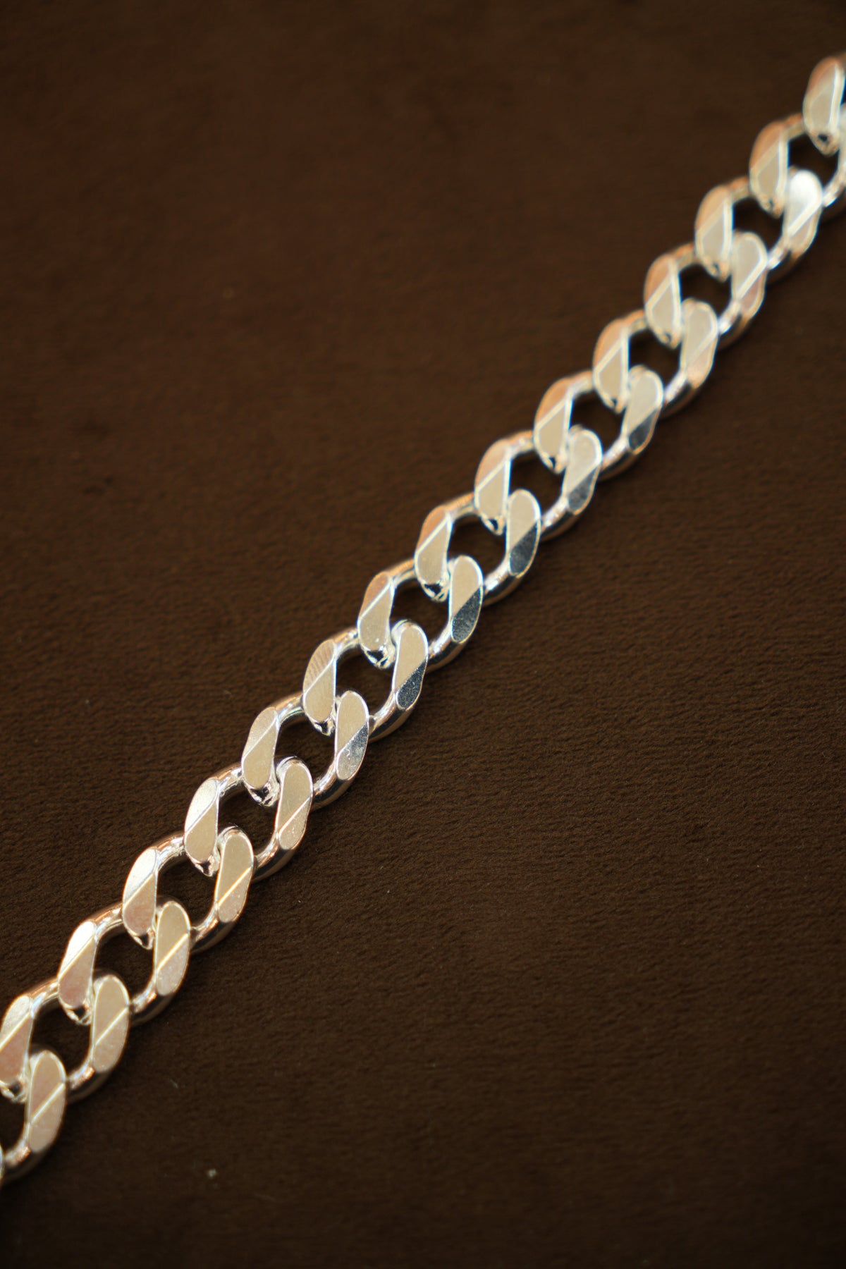 925 Silver Designer Men's Cuban Link Bracelet (11 mm)