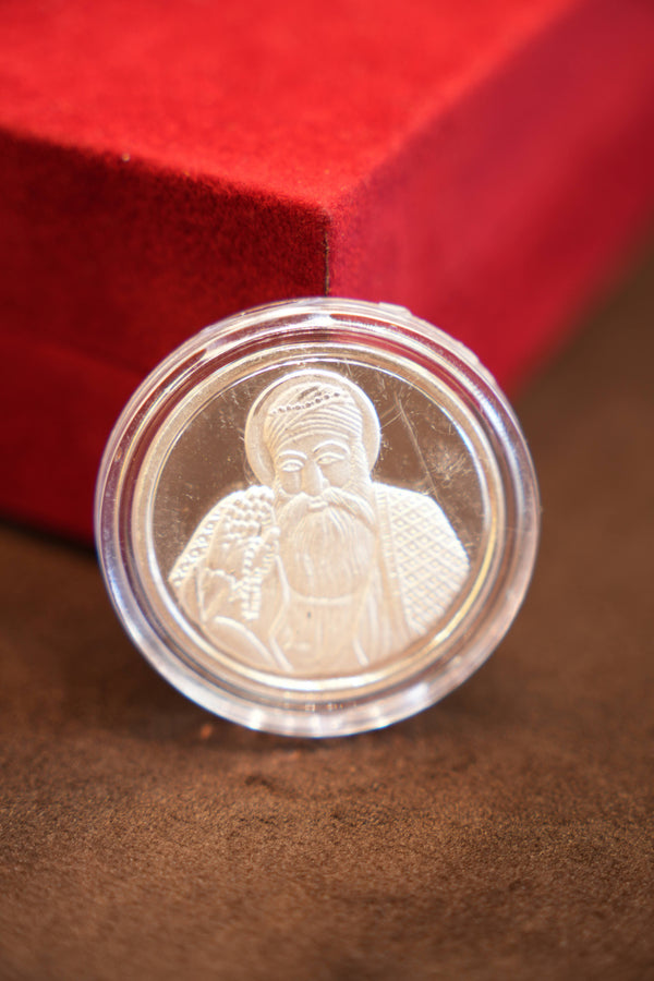 999 Pure Silver Guru Nanak Dev Ji Coin (10 grams)