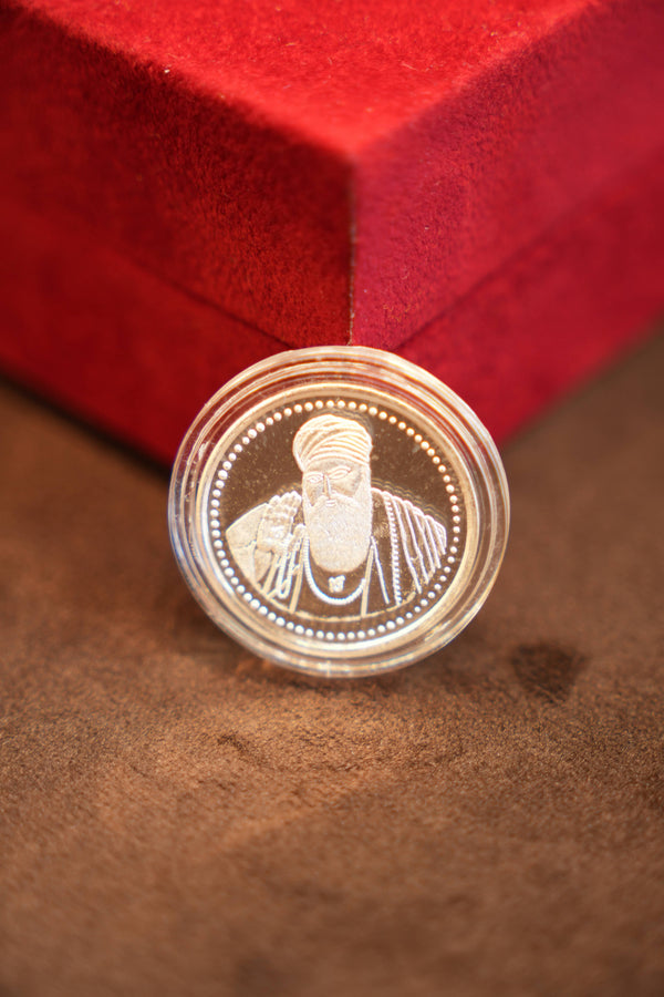 999 Pure Silver Guru Nanak Dev Ji Coin (5 grams)